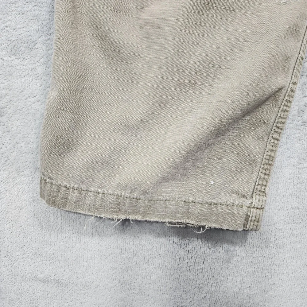 Carhartt Pants Mens 32x30* Beige Relaxed Fit Double Front Ripstop Cargo Utility